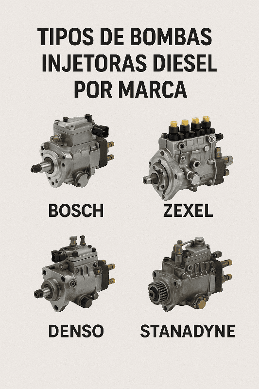 Tabela de Tipos de Bombas Injetoras Diesel por Marca
